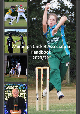 Wairarapa Cricket Handbook 2020-21.Docx