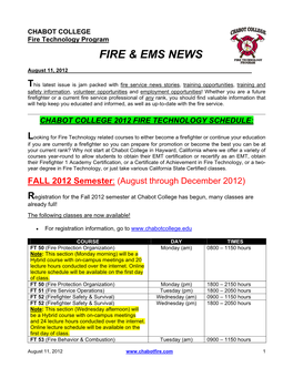 Fire & Ems News