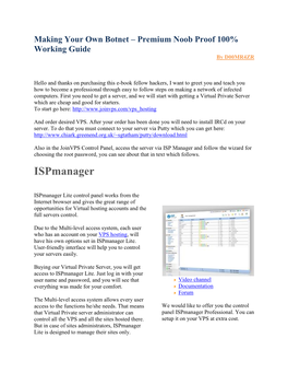 Making Your Own Botnet – Premium Noob Proof 100% Working Guide by D00MR4ZR