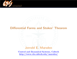 Differential Forms and Stokes' Theorem