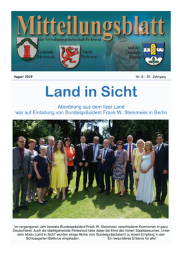 Land in Sicht