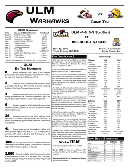 Warhawks Game Ten