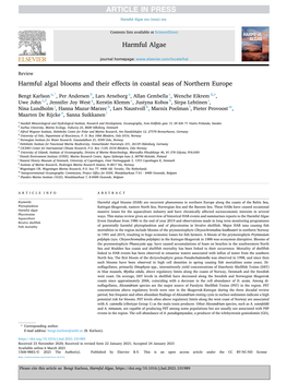 Harmful Algal Blooms and Their Effects in Coastal Seas of Northern Europe