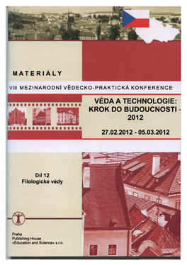 Veda a Technologie: Krok Do Budoucnosti 2012