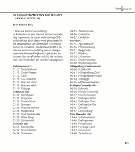 DE STRAATNAMEN VAN ROTTERDAM AANVULLINGEN (14) Door Kirsten Blok