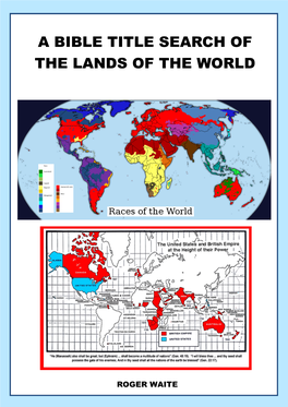 A Bible Title Search of the Lands of the World