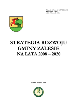 Strategia Rozwoju Gminy Zalesie-18.07.08