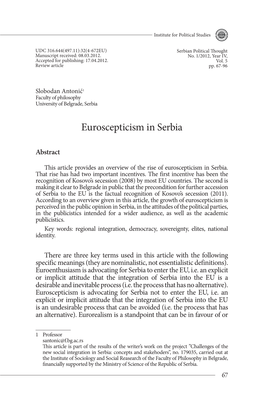 Euroscepticism in Serbia