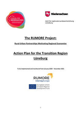 The RUMORE Project: Action Plan for the Transition Region Lüneburg