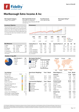 Morningstar Report