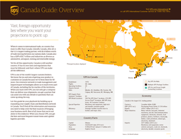 Canada Guide: Overview Or Call UPS International Customer Service at 1-800-782-7892