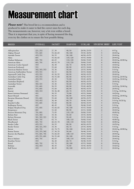 Size Guide by Brand