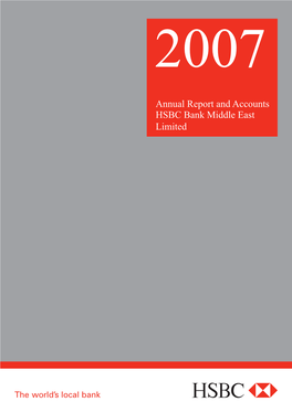 HSBC Bank Middle East Limited Annual Report and Accounts 2007