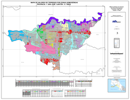 Mapa De Valores De Terrenos Por Zonas Homogéneas Provincia 1 San José Cantón 13 Tibás