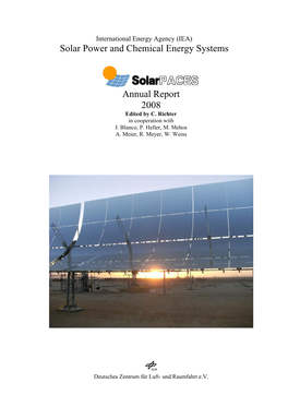 Solar Paces Annual Report 2008