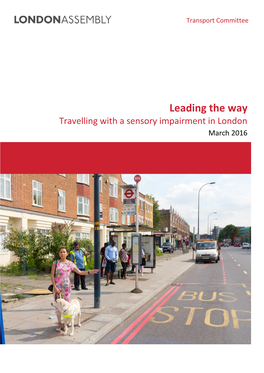 Leading the Way Travelling with a Sensory Impairment in London March 2016