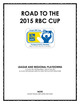 Road to the 2015 Rbc Cup