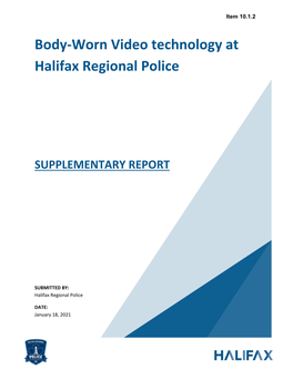 Body-Worn Video Technology at Halifax Regional Police