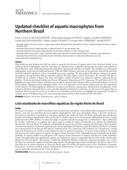 Updated Checklist of Aquatic Macrophytes from Northern Brazil