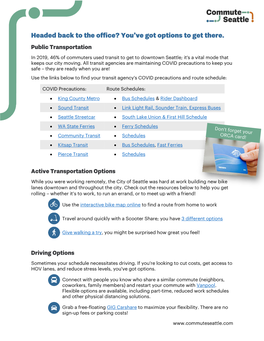 In 2019, 46% of Commuters Used Transit To