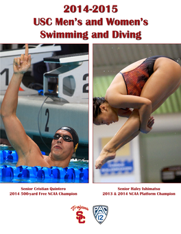 2014-2015 USC Men's and Women's Swimming and Diving