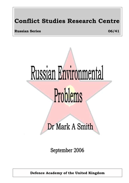 Russian Environmental Problems