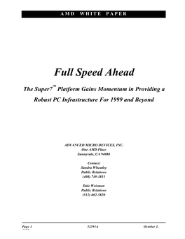 Full Speed Ahead the Super7