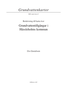 Grundvattenkartor