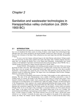 Chapter 2 Sanitation and Wastewater Technologies in Harappa/Indus