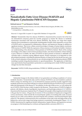 Nonalcoholic Fatty Liver Disease (NAFLD) and Hepatic Cytochrome P450 (CYP) Enzymes
