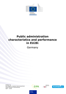 Public Administration Characteristics and Performance in EU28: Germany