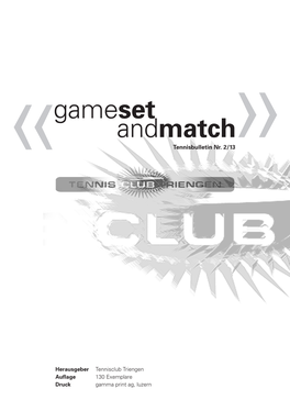 Gameset Andmatch « Tennisbulletin Nr