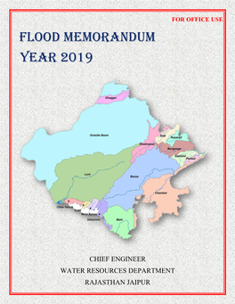 Flood Memorandum Year 2019