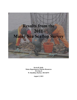 2011 Maine Sea Scallop Survey Report