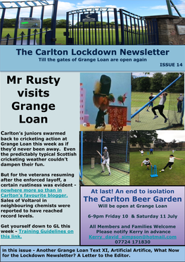 Mr Rusty Visits Grange Loan