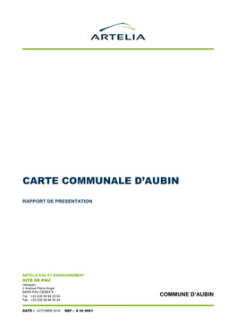 Carte Communale D'aubin