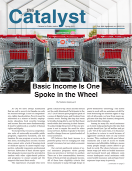 Basic Income Is One Spoke in the Wheel