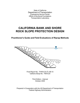 California Bank and Shore Rock Slope Protection Design