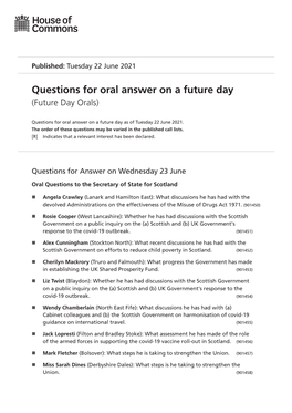 View Future Day Orals PDF File 0.11 MB