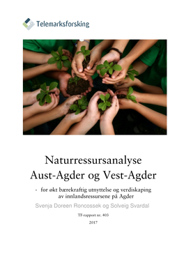 Naturressursanalyse Aust-Agder Og Vest-Agder
