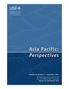 Asia Pacific: Perspectives ∙ November 2011 Downloaded from Asia Pacific: Perspectives ∙ November 2011