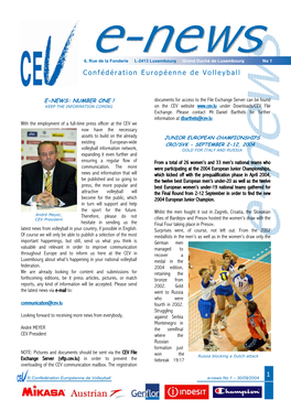 Confédération Européenne De Volleyball