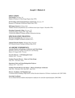 Curriculum Vitae