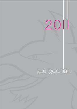 Abingdonian 2 the Abingdonian the Abingdonian 2010 – 2011 Volume Xxlv No