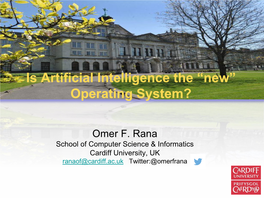 Is Artificial Intelligence the “New” Operating System?