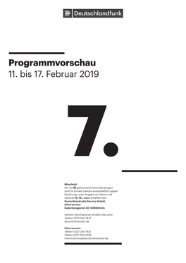 Programmvorschau 11