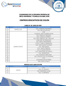 Centros Educativos De Colón