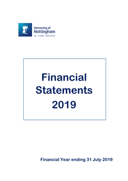 Financial Statements 2019