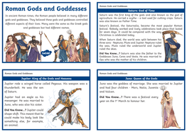 Roman Gods and Goddesses