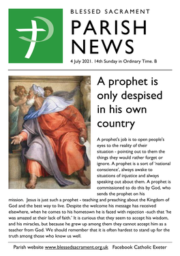 PARISH NEWS 4 July 2021